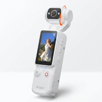 Portable 2.5K vlogging camera with compact white design
