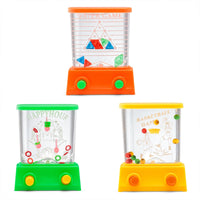 Portable water ring game toy for travel desk use and home play