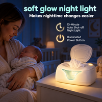 Portable Wipe Warmer style unit for convenient newborn and infant care
