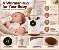 Portable feeding bottle warmer with zippered opening for baby bottles