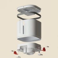 Portion control pet feeder for convenient daily feeding