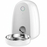 Portion Pet Food Dispenser for Scheduled Feeding