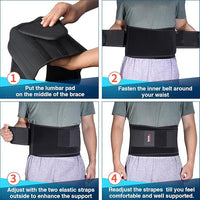 Posture support back belt for scoliosis relief and lumbar stabilization support