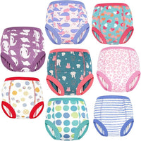 8 Pack potty training pants for toddler boys, soft cotton and absorbent design.