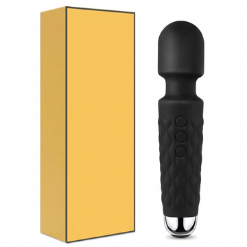Power wand massager with 8 speeds, 20 vibration modes, and wireless functionality for muscle aches and sports recovery