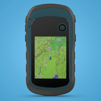 GPS device showing preloaded maps screen