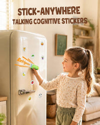 Preschool alphabet learning flash cards compatible with an interactive talking pen.