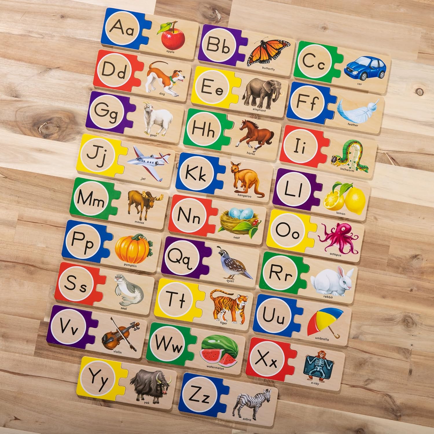Preschool alphabet learning puzzle toy wooden ABC educational toy for kids early learning