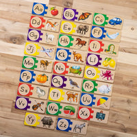 Preschool alphabet learning puzzle toy wooden ABC educational toy for kids early learning