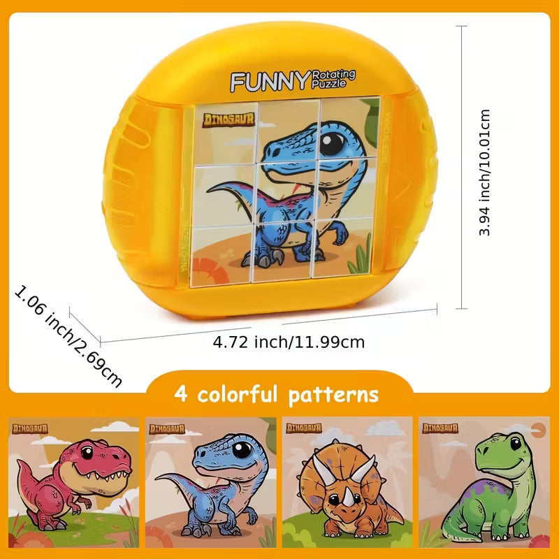 Preschool rotating puzzle game for shape recognition and focus