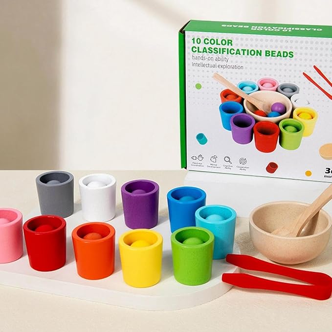 Preschool sorting learning toy for color and counting activities