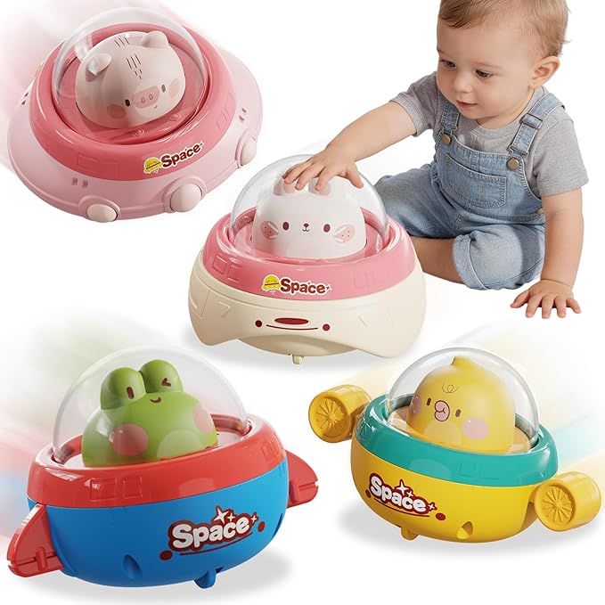 Press and go animal car toy set 4 pcs for babies and toddlers