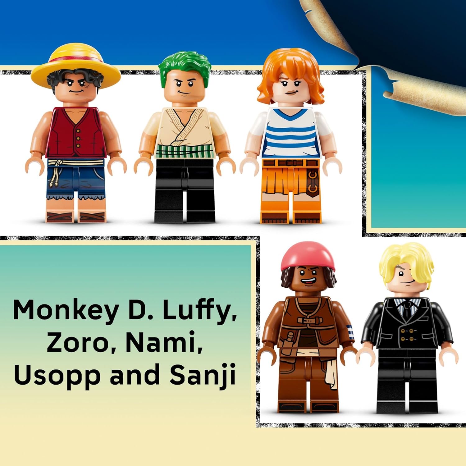 pretend play pirate ship set for anime fans with One Piece figures