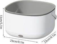 Produce washing machine with removable two-tier drain basket