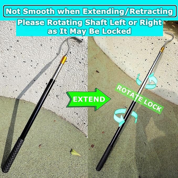 Professional Snake Hook Tool for Reptile Control