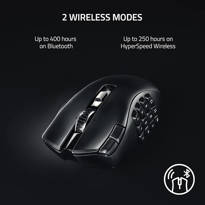 gaming mouse side panel multiple programmable buttons mmo control