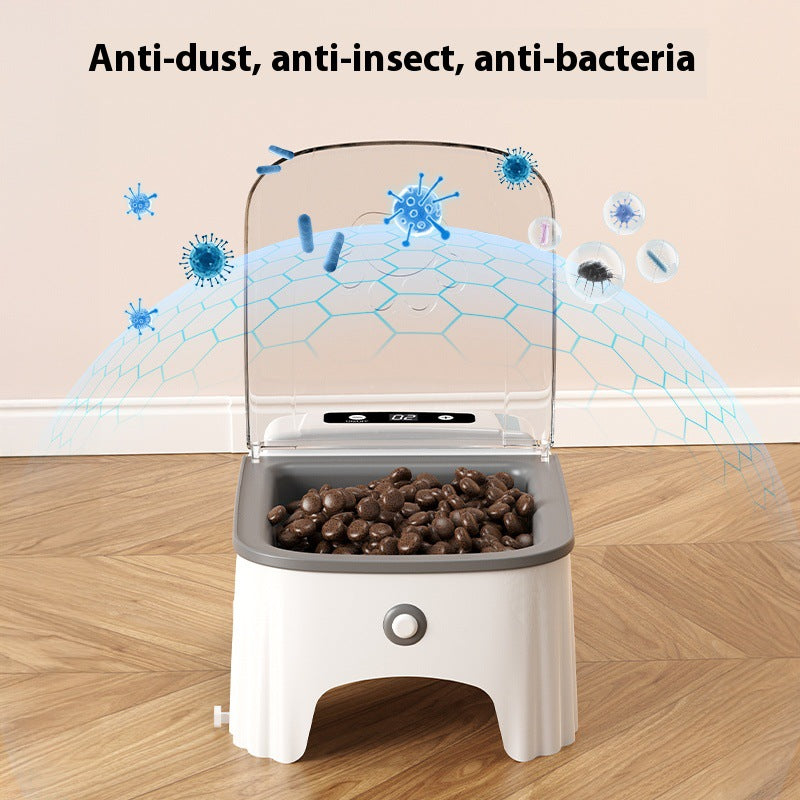 Programmable Pet Feeder with Scheduled Food Release