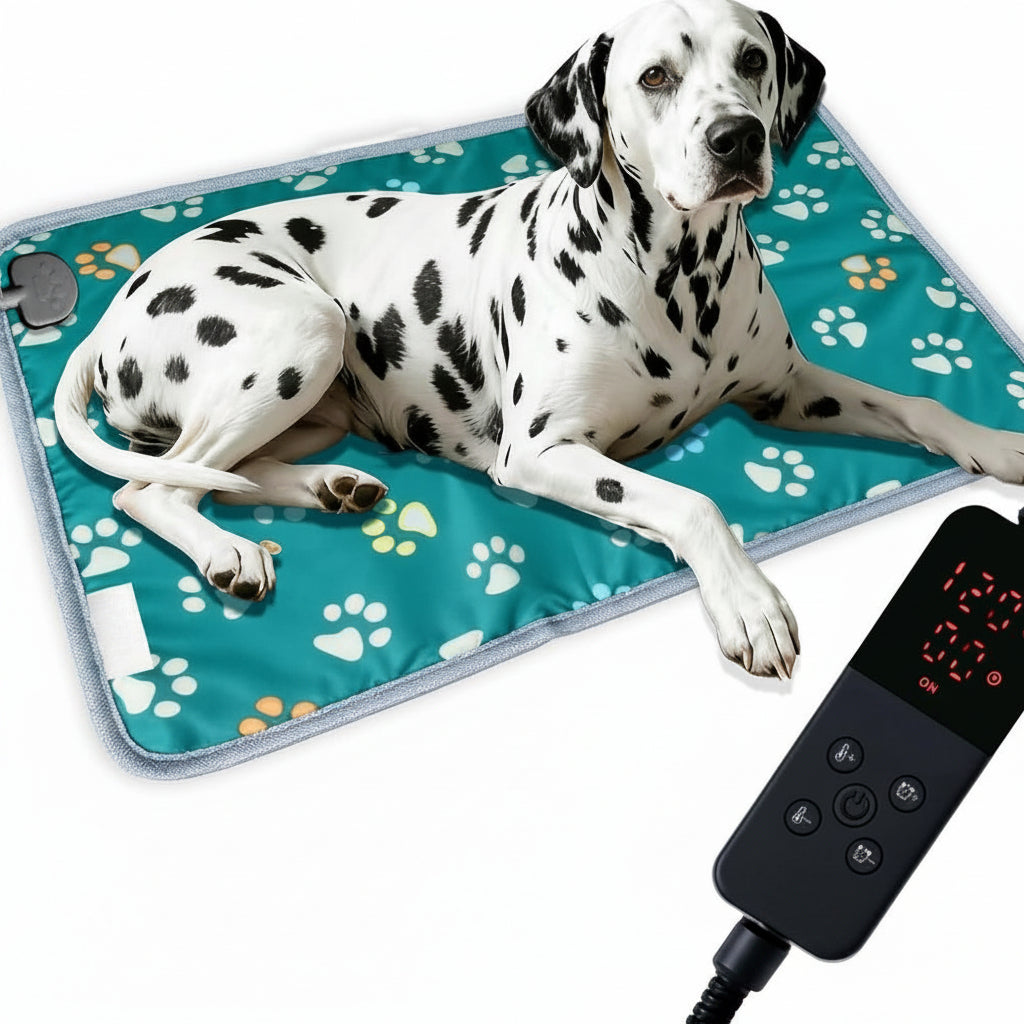 Pet Heating Pad with Protective Cable Cover for Indoor Use