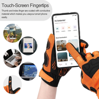 Protective racing gloves for MTB motorcycle and motocross sports