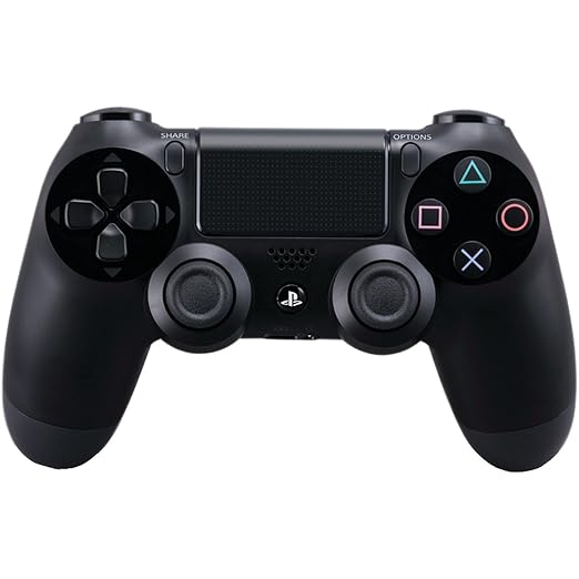 wireless controller for ps4 black dual analog gamepad front view