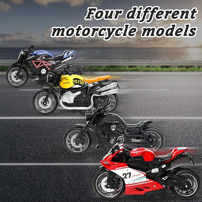 pull back bike toy for kids racing fun