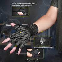 Workout gloves for pull ups, hanging exercises, and gym routines