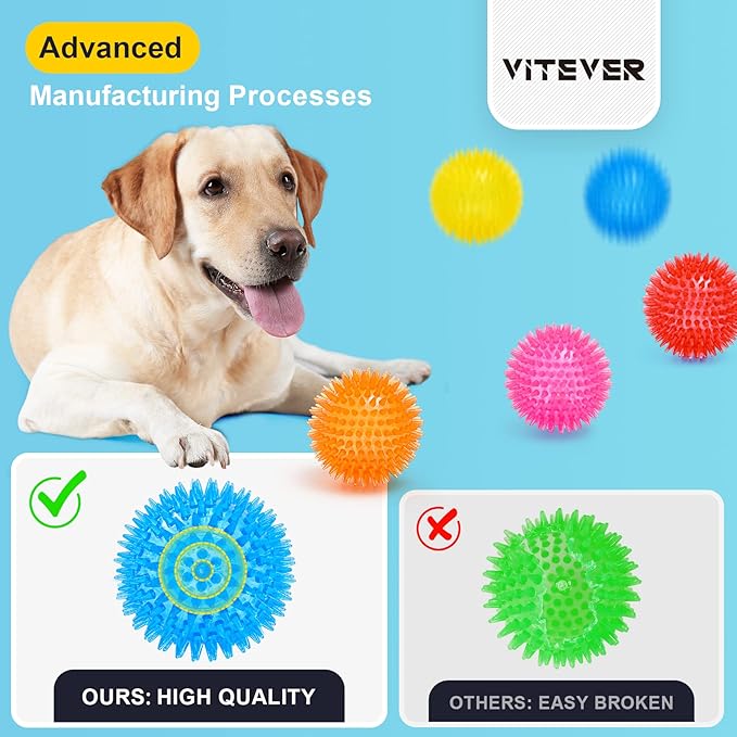 puppy chew ball toys 6 pack for teething and play