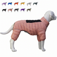 Purple Dog Winter Jacket With Reflective Details And Zipper Closure