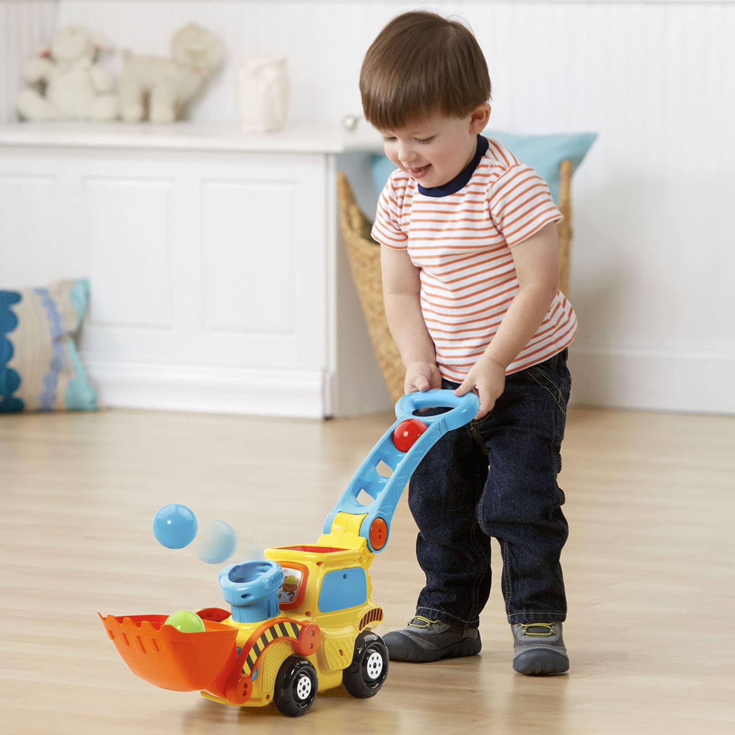 Push-along activity toy for toddlers