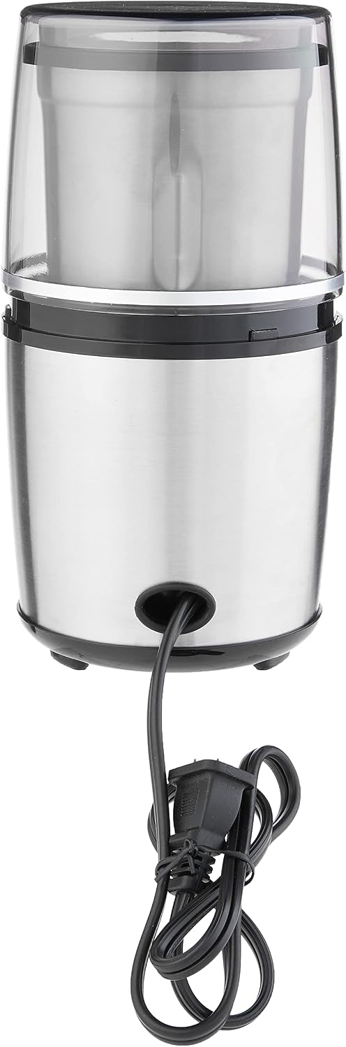 Electric spice grinder with convenient push-top control