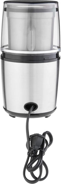 Electric spice grinder with convenient push-top control