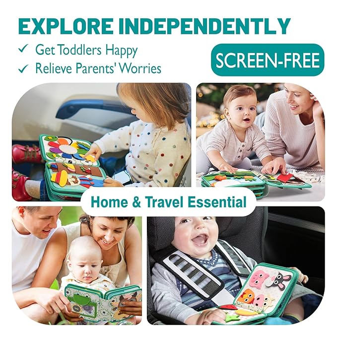 Quiet activities book for toddlers preschool learning and travel