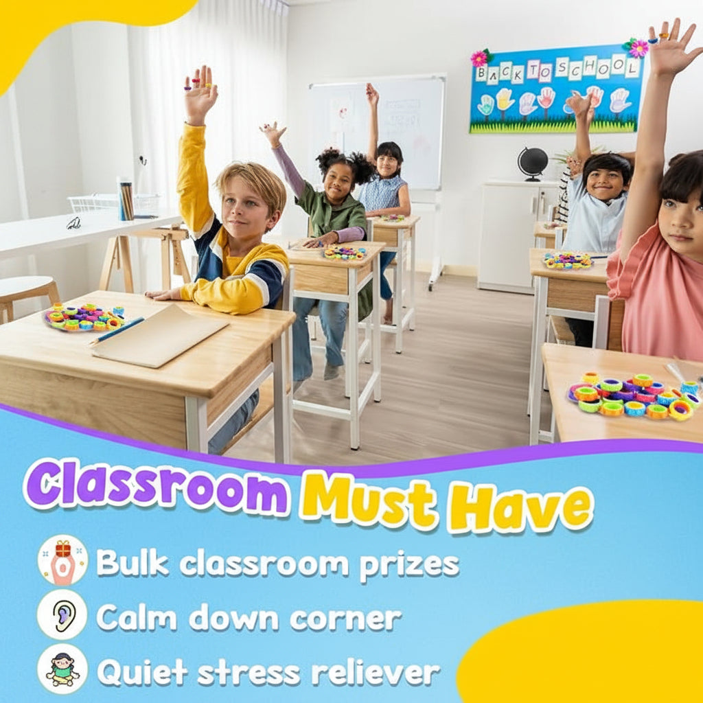Quiet fidget ring toy for indoor activities