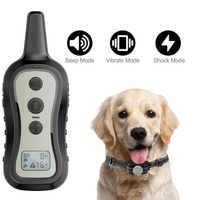 Rainproof dog training collar with remote control for outdoor use
