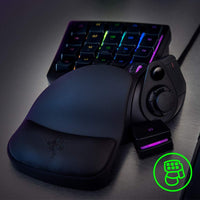 Razer gaming keypad side view showing ergonomic wrist rest and keys