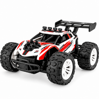 1:18 scale 4WD RC car featuring an off-road racing design and four-wheel-drive system.