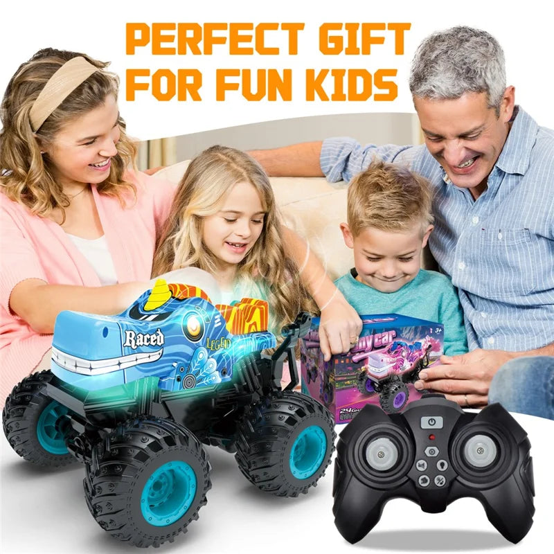 RC car with built-in light and music functions