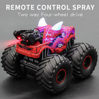 RC toy car with large climbing-style wheels