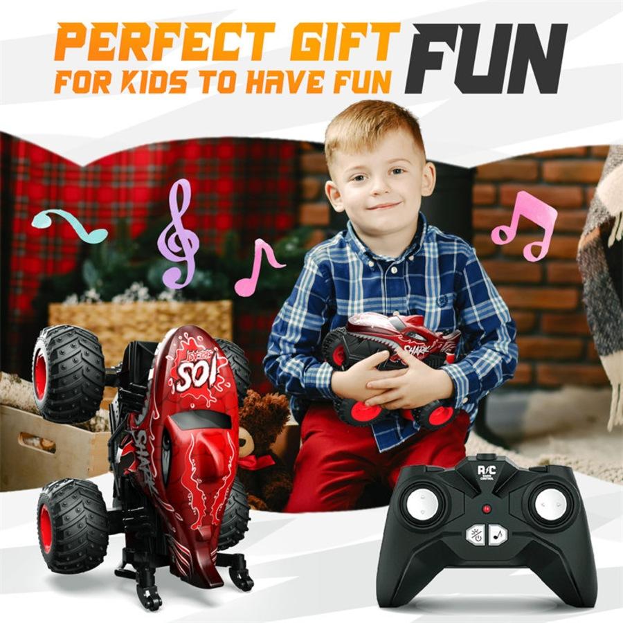 RC truck with built-in lights and music