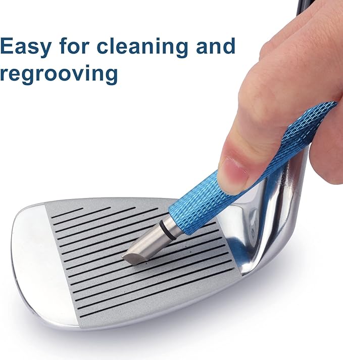 Re-grooving tool for golf clubs to restore sharp grooves and improve performance