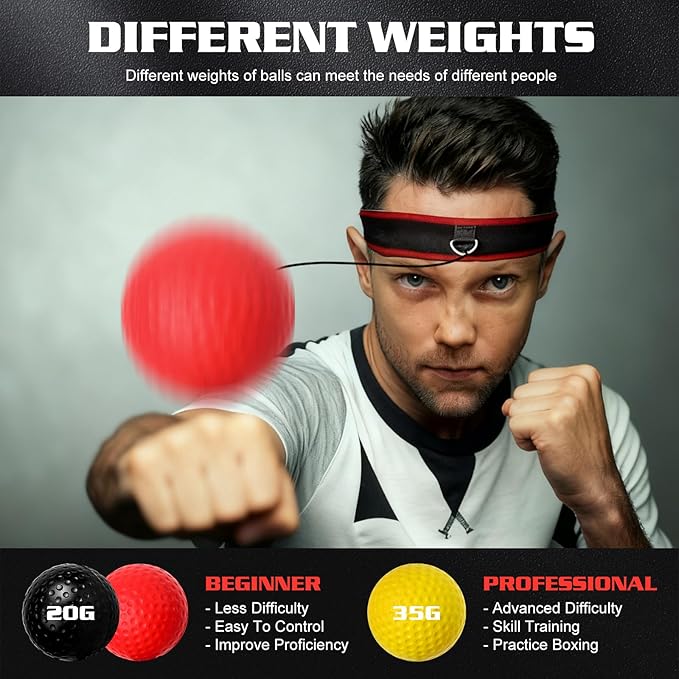 Reaction Ball Used for Boxing Speed and Coordination Training