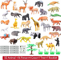 Realistic wild animal figures for educational playtime
