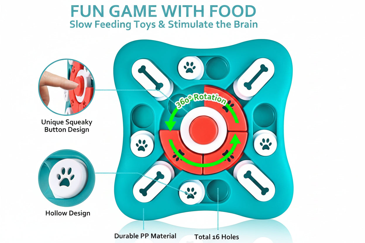 Treat Dispensing Pet Toy For Regular Dry Food Use And Daily Play