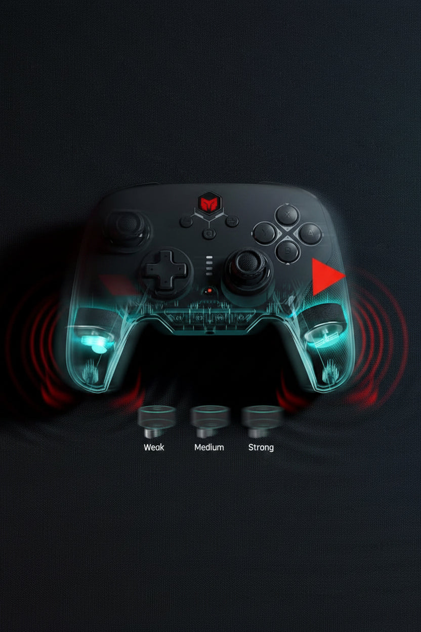 Rechargeable Bluetooth game controller for mobile and PC gaming