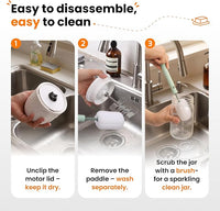 Rechargeable electric butter maker for home kitchen use