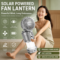 Rechargeable Camping Lantern with LED Light and Fan