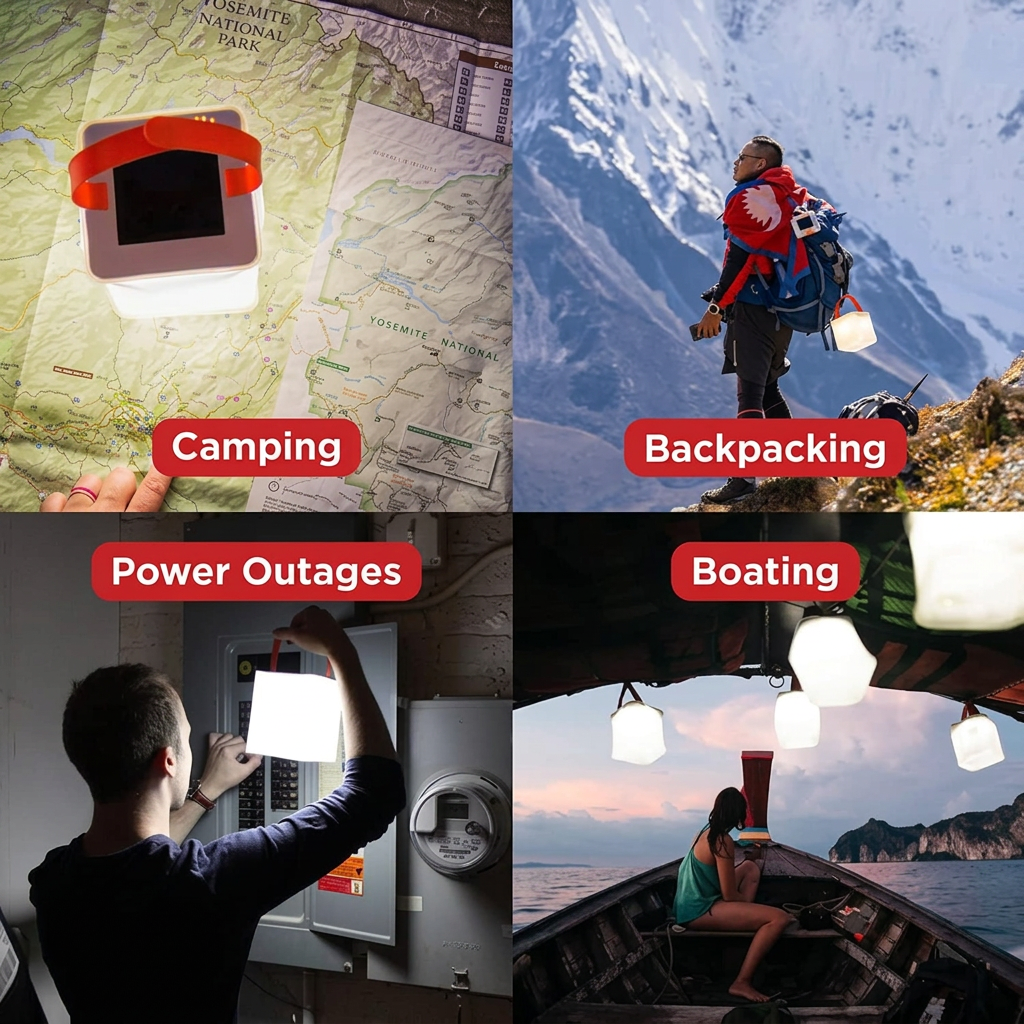 Rechargeable Inflatable Lantern for Camping and Outdoor Activities