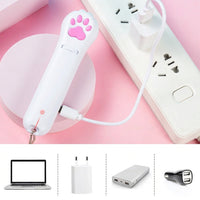 Rechargeable cat light toy with compact handheld design