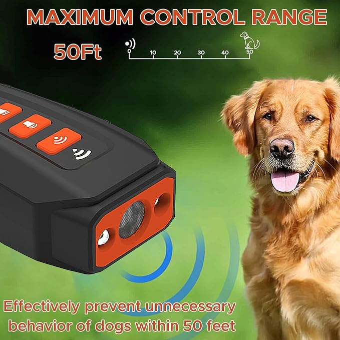 Rechargeable Dog Bark Control Device with Compact Design