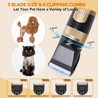Rechargeable Dog and Cat Hair Trimmer with Adjustable Blade
